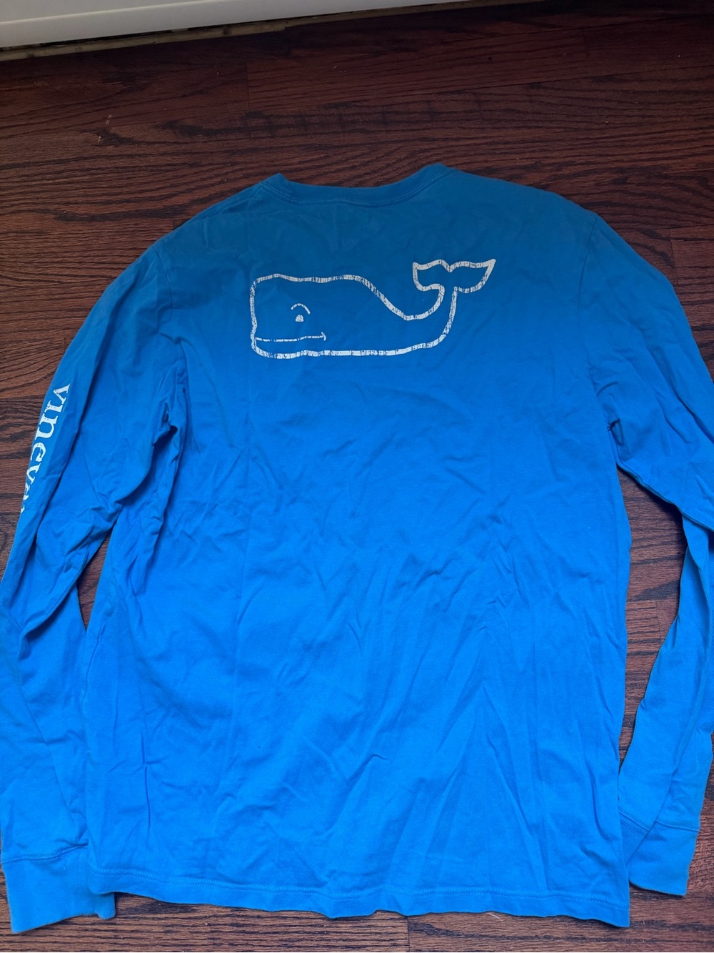 Vineyard Vines Bright Blue Crewneck Tee with White Whale Logo